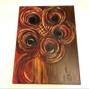 Psychedelic oil over canvas 18”x24” by me